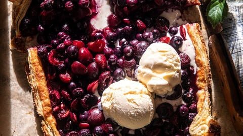 How to Make This Easy Blueberry Cherry Galette